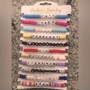 Set of 11 Taylor Swift inspired bracelets
